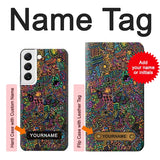  Moto G8 Power Hard Case Psychedelic Art with custom name