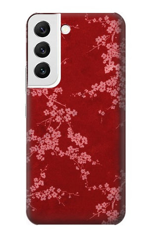  Moto G8 Power Hard Case Red Floral Cherry blossom Pattern