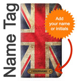 LG G8 ThinQ PU Leather Flip Case British UK Vintage Flag with leather tag