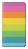 Samsung Galaxy A12 PU Leather Flip Case Rainbow Pattern