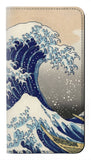 LG Stylo 6 PU Leather Flip Case Katsushika Hokusai The Great Wave off Kanagawa