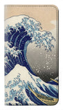 Motorola Moto G30 PU Leather Flip Case Katsushika Hokusai The Great Wave off Kanagawa