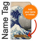 LG Stylo 6 PU Leather Flip Case Katsushika Hokusai The Great Wave off Kanagawa with leather tag