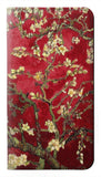 Google Pixel 6 Pro PU Leather Flip Case Red Blossoming Almond Tree Van Gogh