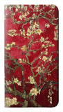 Motorola Moto G Stylus 5G PU Leather Flip Case Red Blossoming Almond Tree Van Gogh