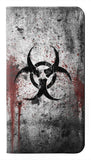 Motorola Edge PU Leather Flip Case Biohazards Biological Hazard