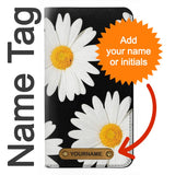 Samsung Galaxy S20 FE PU Leather Flip Case Daisy flower with leather tag