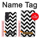 Samsung Galaxy S21 FE 5G Hard Case Chevron Zigzag with custom name