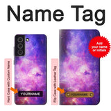 Samsung Galaxy S21 FE 5G Hard Case Milky Way Galaxy with custom name