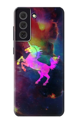 Samsung Galaxy S21 FE 5G Hard Case Rainbow Unicorn Nebula Space