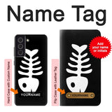 Samsung Galaxy S21 FE 5G Hard Case Fishbone with custom name