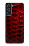 Samsung Galaxy S21 FE 5G Hard Case Red Arowana Fish Scale