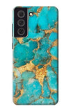 Samsung Galaxy S21 FE 5G Hard Case Aqua Turquoise Stone