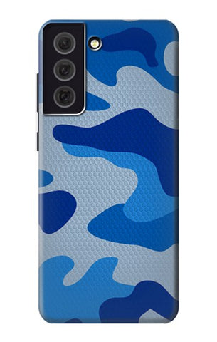 Samsung Galaxy S21 FE 5G Hard Case Army Blue Camouflage