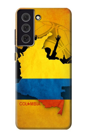 Samsung Galaxy S21 FE 5G Hard Case Colombia Football Flag
