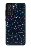Samsung Galaxy S21 FE 5G Hard Case Star Map Zodiac Constellations