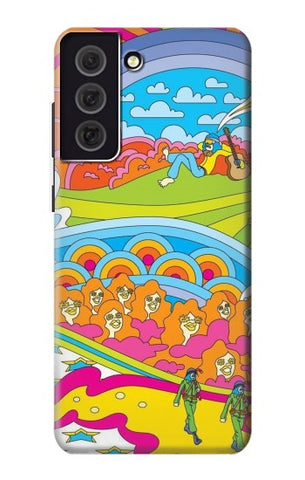 Samsung Galaxy S21 FE 5G Hard Case Hippie Art