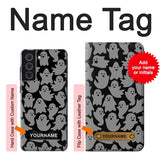 Samsung Galaxy S21 FE 5G Hard Case Cute Ghost Pattern with custom name