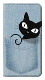 Samsung Galaxy A13 4G PU Leather Flip Case Pocket Cat