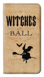 Samsung Galaxy A33 5G PU Leather Flip Case Vintage Halloween The Witches Ball