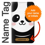 LG G8 ThinQ PU Leather Flip Case Cute Panda Cartoon with leather tag