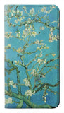  Moto G8 Power PU Leather Flip Case Vincent Van Gogh Almond Blossom