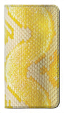 Motorola Moto G Stylus 5G PU Leather Flip Case Yellow Snake Skin