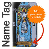 iPhone 7, 8, SE (2020), SE2 PU Leather Flip Case High Priestess Tarot Card with leather tag