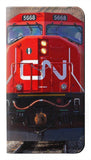 Motorola One 5G PU Leather Flip Case Train Canadian National Railway