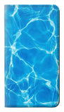 Samsung Galaxy A22 5G PU Leather Flip Case Blue Water Swimming Pool