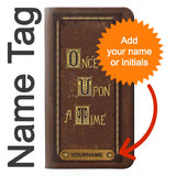 Samsung Galaxy Flip3 5G PU Leather Flip Case Once Upon a Time Book Cover with leather tag