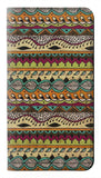 Google Pixel 6 PU Leather Flip Case Aztec Boho Hippie Pattern