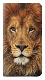 Motorola Moto G Stylus (2021) PU Leather Flip Case Lion King of Beasts