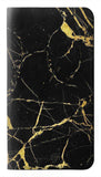 Google Pixel 6 PU Leather Flip Case Gold Marble Graphic Printed