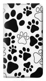 Google Pixel 6a PU Leather Flip Case Dog Paw Prints