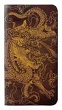 iPhone 13 PU Leather Flip Case Chinese Dragon