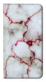 Google Pixel 6 PU Leather Flip Case Bloody Marble