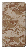 iPhone 12 Pro, 12 PU Leather Flip Case Desert Digital Camouflage