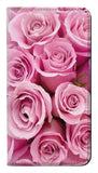 Samsung Galaxy A22 5G PU Leather Flip Case Pink Rose