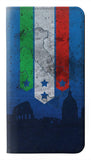 Samsung Galaxy A12 PU Leather Flip Case Italy Football Flag