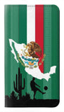 Apple iiPhone 14 Pro PU Leather Flip Case Mexico Football Flag