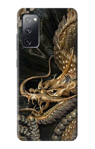 Samsung Galaxy S20 FE Hard Case Gold Dragon