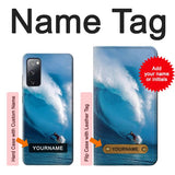 Samsung Galaxy S20 FE Hard Case Hawaii Surf with custom name