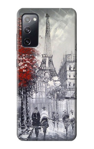 Samsung Galaxy S20 FE Hard Case Eiffel Painting of Paris