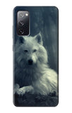 Samsung Galaxy S20 FE Hard Case White Wolf