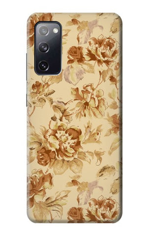 Samsung Galaxy S20 FE Hard Case Flower Floral Vintage Pattern