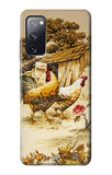 Samsung Galaxy S20 FE Hard Case French Country Chicken