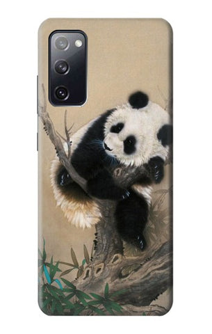 Samsung Galaxy S20 FE Hard Case Panda Fluffy Art Painting