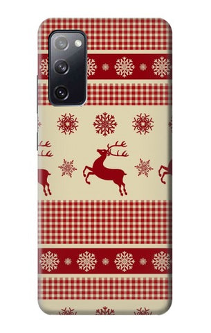 Samsung Galaxy S20 FE Hard Case Christmas Snow Reindeers