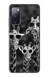 Samsung Galaxy S20 FE Hard Case Giraffes With Sunglasses